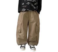 Générique Pantalon de Sport Kids,MéLangé pour Enfants Jogging Vintage Décontracté Trousers d'extérieur Pantalons Chauds Taille Lastique Large Teens/Enfants Tenues