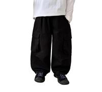 Générique Pantalon de Sport Kids,MéLangé pour Enfants Jogging Vintage Décontracté Trousers d'extérieur Pantalons Chauds Taille Lastique Large Teens/Enfants Tenues