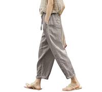 Générique Pantalon de Sport Long pour Femme,Droite Palazzo Taille Haute Yoga Décontracté Urban Streetwear avec Poches Le Travail and Bureau