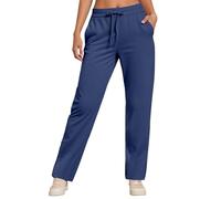 Générique Pantalon de Sport Long pour Femme survêtement Baggy Yoga Lastique Taille Haute Pantalo Confort et légance Mode Regular Leisure Idéal Le la Vie Quotidienne