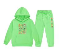 Générique Pantalon de Survê Et Ensemble à Capuche Tement Ensemble Fille Pull à Capuche et Pantalon Confortable Tenue Décontractée Nouvel an 2052 Vêtement Enfant Mode