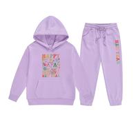 Générique Pantalon de Survê Et Ensemble à Capuche Tement Ensemble Fille Pull à Capuche et Pantalon Confortable Tenue Décontractée Nouvel an 2080 Vêtement Enfant Mode