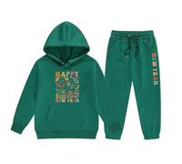 Générique Pantalon de Survê Et Ensemble à Capuche Tement Ensemble Fille Pull à Capuche et Pantalon Confortable Tenue Décontractée Nouvel an 2043 Vêtement Enfant Mode