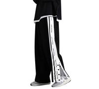 Générique Pantalon de survêtement Ample à Bas Ouvert pour Femme, décontracté, Confortable, Jambe Droite, rayé, Jambes Larges, Jambes Larges, Pantalon de Yoga avec Poches, Coupe Ample, Confortable