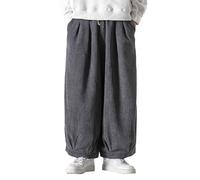 Générique Pantalon De Survêtement Personnalisé pour Homme Pantalon Ample en Velours côtelé pour Hommes, décontractée, personnalité du Pantalon De Survêtement Masculin (Grey, XXXXXL)