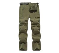 Générique Pantalon De Travail Homme Blanc - Pantalon de Sport d'extérieur décontracté à séchage Rapide pour Hommes Pantalon de randonnée Amovible à Quatre Sections Extensibles (Green XXXL)