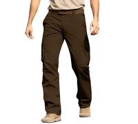 Générique Pantalon de Travail Homme Cargo Multipoches avec Genouillères Taille Elastique Extensible Résistant Durable Séchage Rapide Léger Tactique Militaire Treillis Randonnée Chasse Moto