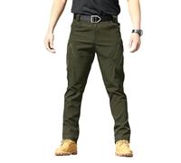 Générique Pantalon de Travail Homme Cargo Stretch Pantalons Taille Décontractée Pants Long Pantalon Jogging Survetement avec Poche Training Sportswear (Army Green, XXXXL)