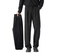 Générique Pantalon De Travail Homme,Pantalon DéContracté à Jambes Droites FuseléEs avec Doublure Polaire pour Plus De Chaleur en Hiver Coupe Confortable Et Ample Longueur Cheville