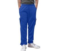 Générique Pantalon Déchiré pour Hommes Feet Multi Cargo Pants Leggings Thermiques Hommes (Blue, XXL)