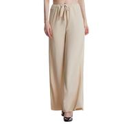 Générique Pantalon Décontracté Femme à Côtes Verticales Coupe Large et Confortable pour Un Style Quotidien Élégant et Décontracté Pantalon de Ville Femme Texturé et Chic