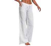 Générique Pantalon Décontracté Femme Élégant et Cintré Coupe Douce et Féminine Uni pour Un Style Chic et Quotidien Pantalon de Ville Femme Raffiné et Confortable