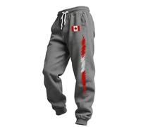 Générique Pantalon décontracté Moderne pour Homme avec Impression élégante Confortable à la élastique Parfait pour Un Usage Quotidien et Les Sorties en extérieur (Grey, M)