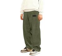 Générique Pantalon Droit en Velours CôTelé pour GarçOn,Doux Au Toucher et Confortable à Porter,Uni,avec Poches,IdéAl pour L'éCole et Les Loisirs(Army Green,140)