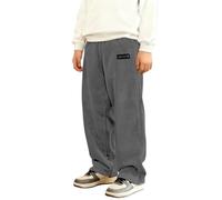 Générique Pantalon Droit en Velours CôTelé pour GarçOn,Doux Au Toucher et Confortable à Porter,Uni,avec Poches,IdéAl pour L'éCole et Les Loisirs(Grey,150)