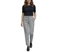 Générique Pantalon Droit Mi-Long Coupe Cintrée Taille Moyenne Stretch Confortable Jambes Allongées(Grey, M)