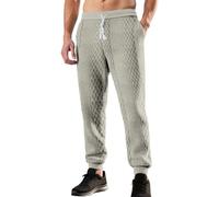 Générique Pantalon en Jacquard Homme Chic Taille Élastique Streetwear