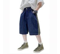 Générique Pantalon en Jean Enfants avec Taille Élastique Extensible Mode Denim Baggy Jeans Bleu Garcon Ceremonie 14 Authentic Straight Garçon Années 90 Hip Hop Streetwear (Multicolour,9-10 Ans)
