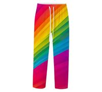 Générique Pantalon en Lin,Pantalon D'éTé DéContracté pour Homme Coupe Ample Imprimé Confortable Respirant LéGer pour Un Usage Quotidien Et Sportif avec T-Shirt