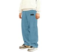 Générique Pantalon en Velours CôTelé pour Enfant,Coupe Ample et DéContractéE,Taille éLastiquéE,Couleur Unie,avec Poches et Cordon De Serrage,ModèLe Unisexe(Sky Blue,150)