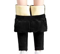 Générique Pantalon en Velours Côtelé pour Femme - Pantalon Femme Chaud Hiver Pants Taille Haute Bottoms Casual Pant Doublé Sherpa Jogging Outdoor Survêtement Couleur Unie Pantalons Épais Bottoms