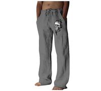 Générique Pantalon Ete Homme Noir Été Leger Mariage Baggy Lin Blanc En Habillé Fluide Vetement Tenue Champetre Uni Toile Ensemble D'été~