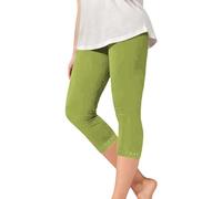 Générique Pantalon éVasé Pantalon de Yoga pour Filles avec Bordure en Strass,Capris Extensible et Confortable pour Un Usage Quotidien,décontracté,Scolaire,activités de Plein air,Printemps,été,Automne