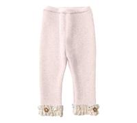 Générique Pantalon éVasé pour Fille Pantalons doublés en Polaire pour Filles Pantalons Confortables et Chauds l'hiver Collants à Volants sans Pieds Filles