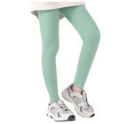 Générique Pantalon Flare Fille Leggings athlétiques pour Filles,Pantalons de Danse,de Course à Pied,Yoga,d'entraînement,Collants Danse pour Enfants(Green,5-6 Ans)