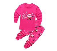 Générique Pantalon Garçon Thème Noël Ensemble Vêtement Nuit Doux Confortable Bébé Fille Idée Cadeau Festif Personnage Santa Clause Mignon Nourrison (1-2 Years)
