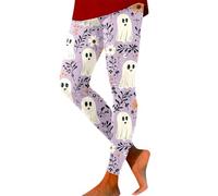 Générique Pantalon Halloween Femme, Pantalons De Yoga Et Pilates Femme Push Up Pantalon Chic Et Elegant Slim Fit Skinny Imprimé d'halloween Pants Doux Respirant pour Fitness Jogging Gym Running