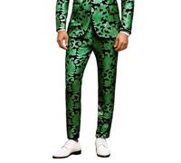 Générique Pantalon Homme à Imprimé Motif Et Paillettes Style Costume Confortable pour Les Spectacles Et Performances Pants Brillants Et Élégants Scénique Et Tendance Pantalons de Scène Professionnel