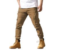 Générique Pantalon Homme Cargo Militaire Hiver Jogpant De Chasse Homme Chantier Imperméable VTT Moto Grande Treillis Chasse Baggy Pantalon M