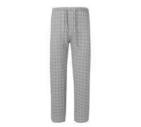 Générique Pantalon Homme carreau Décontracté Travail Pantalon Plaid Droit Taille Haute Rétro Mode Pantalons Homme Coton Hiver Ajustée Cordon de Serrage Avec Poche De Jogging Effilé Pour (Grey, M)