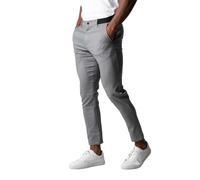 Générique Pantalon Homme Costume Uni Bouton Fermeture Pantalon Habillé Élégant Taille Bouton Taille Ajustable Poches Latérales pour Bureau Mariage Affaires Quotidien Chic Confortable Slim Fit