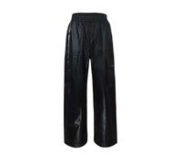 Générique Pantalon Homme Cuir Punk Décontracté Pantalon Moto Droit Taille Haute Moto Pantalons Homme Cheville Ajustée Bouton avec Poche Inclinée Boyfriend Noir Blanc Doublé Polaire Cargo Zippé (XXL)