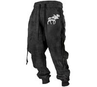 Générique Pantalon Homme de Mythologie Nordique Vintage 3D Pantalons de Pirate Médiéval de Style Punk Gothique Pantalon Harem Baggy Pantalons Pump Rétro Pants Samurai Kimono Japonais Confortable