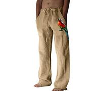 Générique Pantalon Homme en Lin Blanc Été Leger Noir Grande Taille Boulanger Mariage Tenue Champetre Ete Détente Ensemble Fluide D'été Jean~