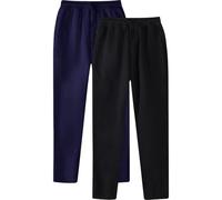 Générique Pantalon Homme Grande Taille, Pantalon Décontracté Homme Style Hip Hop avec Manchette de Piste et Poche Lacets Ensemble de Deux Pièces pour Tenue Sportive Urbaine 2pièces