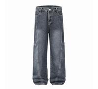 Générique Pantalon Homme Jeans, Jean en Denim Extensible, Design Classique à Cinq Poches, Coupe fuselée Confortable, pour Un Usage Quotidien décontracté, Pantalon Tendance et Polyvalent.