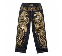 Générique Pantalon Homme Lin Slim,Pantalon DéContracté à Imprimé Nordique Coupe Ample Et Confortable IdéAl pour L'éTé