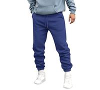 Générique Pantalon Homme,Pantalon Grande Taille Homme Long Story Short Élastique Jogging Hommes Pas Cher Cargo Hiver Chaud Treillis Militaire Automne Hiver Décontractés (Bleu,L)