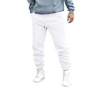 Générique Pantalon Homme,Pantalon Grande Taille Homme Long Story Short Élastique Jogging Hommes Pas Cher Cargo Hiver Chaud Treillis Militaire Automne Hiver Décontractés (Blanc,XL)