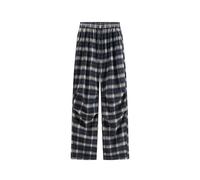 Générique Pantalon Homme, Pantalon pour Homme en Velours côtelé à Carreaux Tendance 2025 Coupe Droite Ample Confort Style coréen Moderne