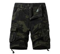 Générique Pantalon Homme Travail, Pantalon Travail Homme Chantier Cargo Alpinisme Résistant À l'usure Militaire Jogging Sport Cordon Ample De Plage Short VTT Sport (armée Verte,S)