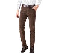 Générique Pantalon Homme Velours Côtelé Doublure Polaire Pantalon Hiver Chaud Taille Élastiquée Passant Ceinture Poches Italiennes Pantalons Senior Confort Pants Décontracté Maison Pants Coupe Droite