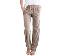 Générique Pantalon Jogging Femme,Extensible Décontractés Yoga Slim de Loisirs Long Plage Rétro Mode Regular Leisure Le Travail and Bureau
