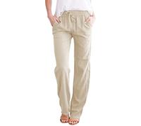 Générique Pantalon Jogging Femme,Extensible Décontractés Yoga Slim de Loisirs Long Plage Rétro Mode Regular Leisure Le Travail and Bureau