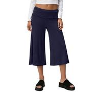 Générique Pantalon Large Femme Coton Et Lin - Pantalons Fluide Taille Elastique 3/4 Pantacourt Femme Été Stretch Forte Mince Jambe Largeur Décontracté Maison Pants Respirant Quotidiennes Short Shorty