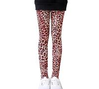 Générique Pantalon Large Fille Leggings Fins pour Filles Printemps et Automne Pantalons Extensibles en Soie de Lait imprimés Pantalons pour Enfants de Grande Taille(D,12-18 Mois)